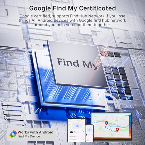 Image of Air Tracker Tag for Android(Android Only ) IP65 Waterproof Smart Tag & Item Finder | Ultra-Long Battery | Works with Google Find My Device | Find Keys /Wallet /Car (2026 new Model)