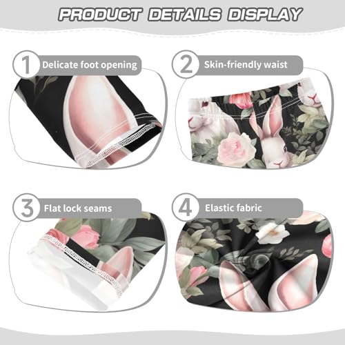 Kids High Waist Easter Bunny Rabbit Leggings for Toddler Girls 4T 202b33703