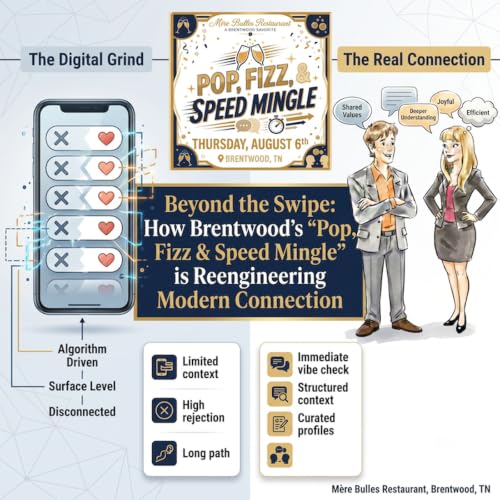 Beyond the Swipe: How Brentwood&rsquo;s "Pop, Fizz & Speed Mingle" is Reengineering Modern Connection