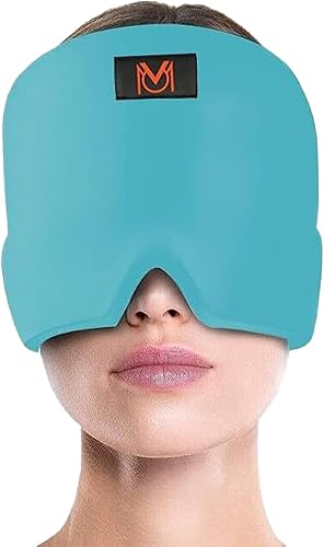 V.O.M. - Gorro de cabeza de hielo para migraña, sombrero para aliviar el dolor de cabeza para migraña, gorra para aliviar la tensión de ojos