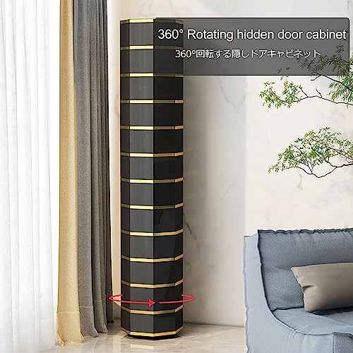 Meuble à chaussures rotatif 360° vertical pour gain de place optimal - 7