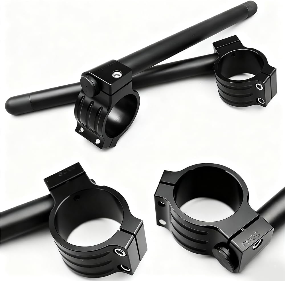 Fit For KAWASAKI NINJA ZX6R ZX7R ZZR1400 ZXR400 ZX10R Clip-Ons Fork Handlebars