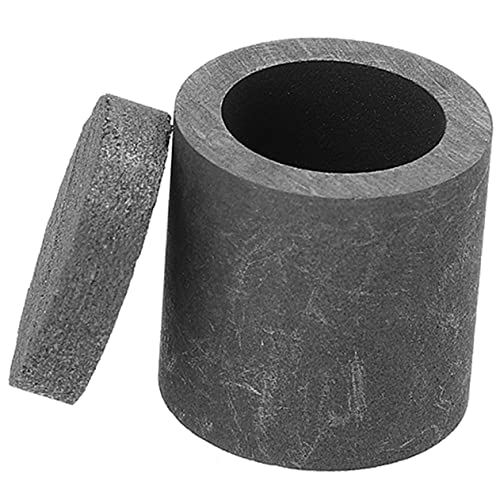 HAPINARY Laboratory Crucible Small Smelting Tool Graphite Crucibles High Purity Cover Smelting Pot