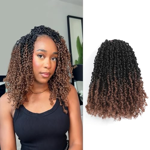 Scanbos Yanky Twist Crochet Hair - (8+10+12 Inch)*3,Total 9 packs OT1B/30#