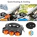 Riloer 150W Car Portable Heater, 2 in1 Heating and Cooling Fan, Windshield Defogger Defroster Fan, Compatible with most Vehicles of 12V Eletric System and Cigarette Charger Port, 1 pc