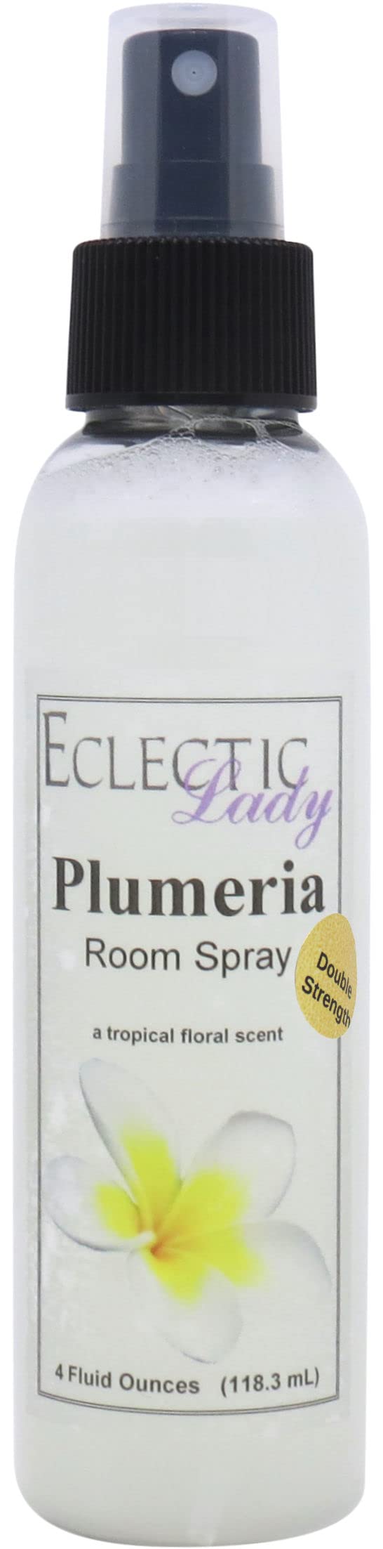 Plumeria Room Spray (Double Strength), 4 Ounces, No Artificial Colors, Parabens, or Preservatives - Fragrant Aromatic Room Mist For Home, Room, Office