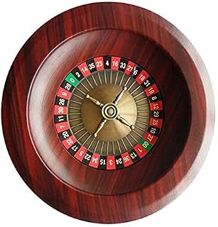cobud 12-inch Russian Deluxe Wooden Roulette Wheel, Desktop Props Wood Table Game Sweepstakes