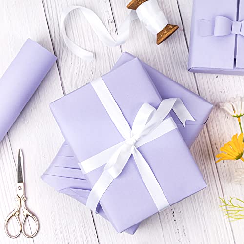 Ruspepa Kraft Paper Roll - 30 Inches X 32.8 Feet - Recyclable Paper Perfect For Wrapping, Craft, Packing, Floor Covering, Dunnage, Parcel, Table Runner, Light Purple #TOP4