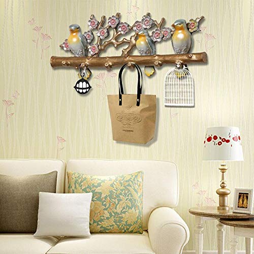 Rangement clé mural oiseau pour optimiser une entrée encombrée - 5