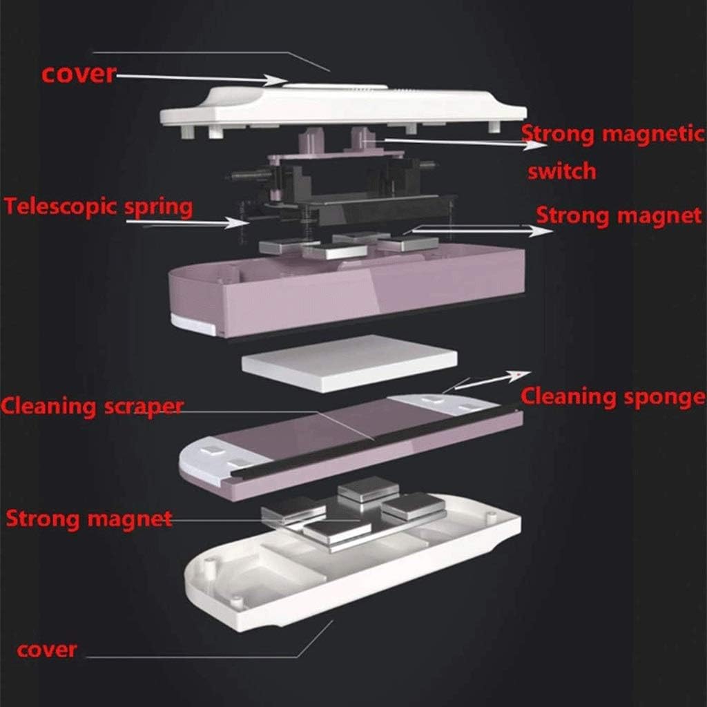 Magnetic Window Cleaner The, Suitable for Home Office Car 3-28 mm Adjustable Magnet Force Control | Indoor and Outdoor Glass Pane Cleaning