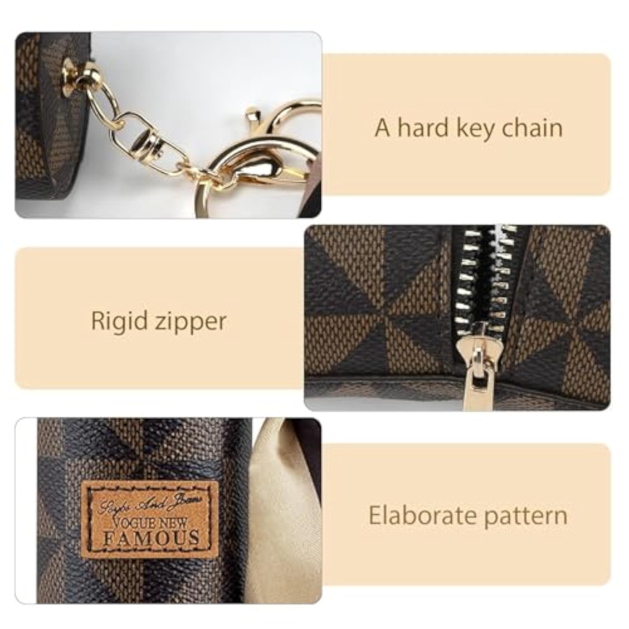 Mini Leather Lip Gloss Organizer with Keychain for Travel
