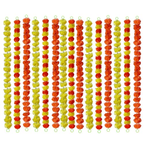 Critoanta Genda Phool Artificial Marigold Fluffy Flower/Genda Phool...