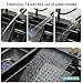 Kitchen Sink 304 Stainless Steel Nano Raindance Waterfall Sink Home Sink Vegetable Basin Single Sink Workstation Kitchen Sink with Pull-Out Faucet, Pressurized Cup Washer,80x45CM