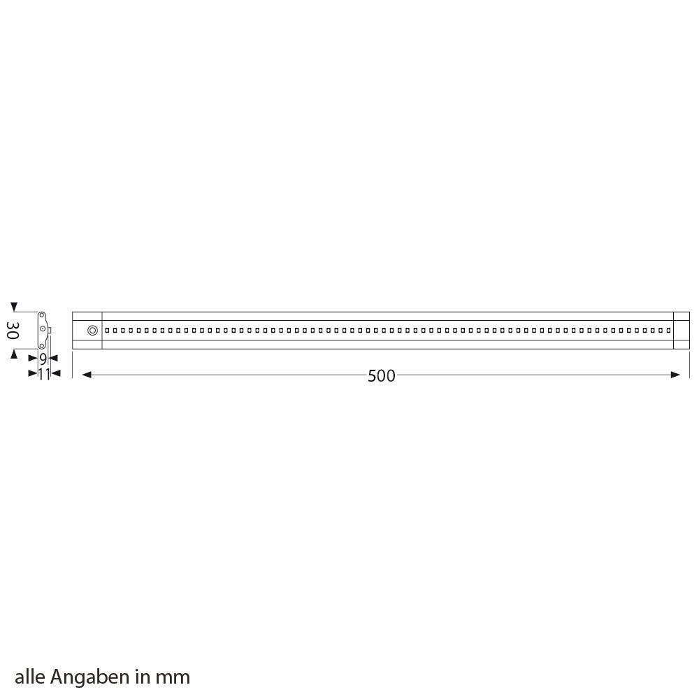 parlat LED Unterbau-Leuchte Siris, Bewegungsmelder, flach, je 50cm, je 655lm, weiß, 3er Set