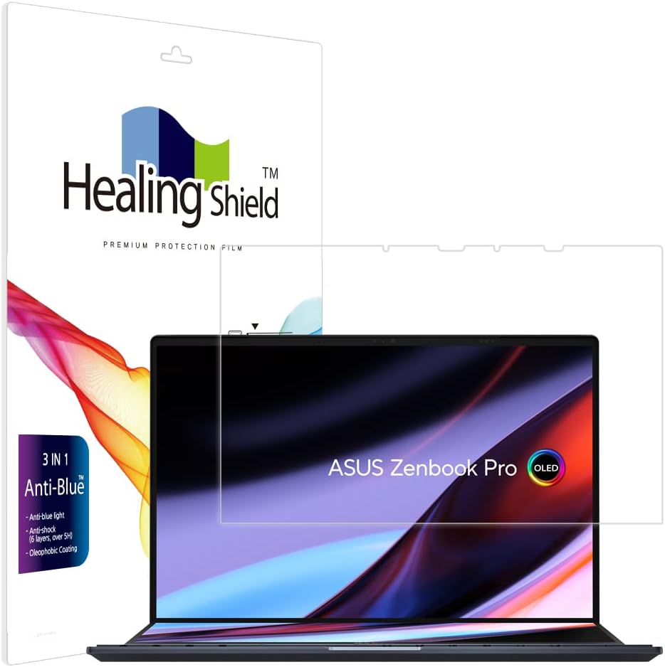 Healingshield Screen Protector Paper-Like Eye Protection Anti Blue Ray Anti Glare Paper Texture Film Compatible with ASUS ZenBook Pro Duo 14 UX8402