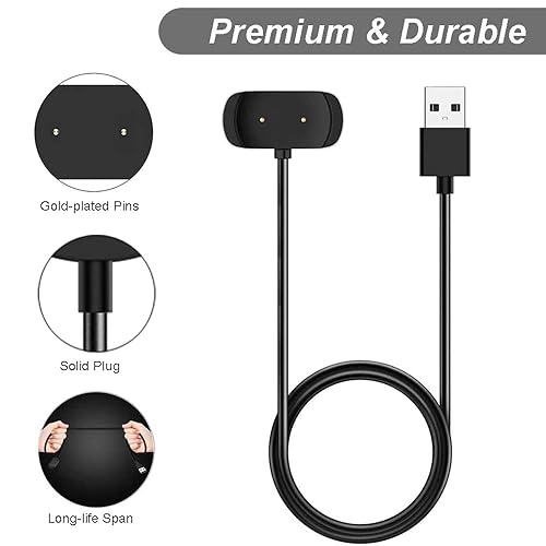 Miniatura 2 de Cargador para Amazfit Bip 5, Bip 3 Pro, BIP U Pro, T-Rex Pro, GTS 4 Mini, GTS 2 Mini, GTS 2e, GTS 2, GTR 2e, GTR 2, GTR Mini Smart Watch - Cable de
