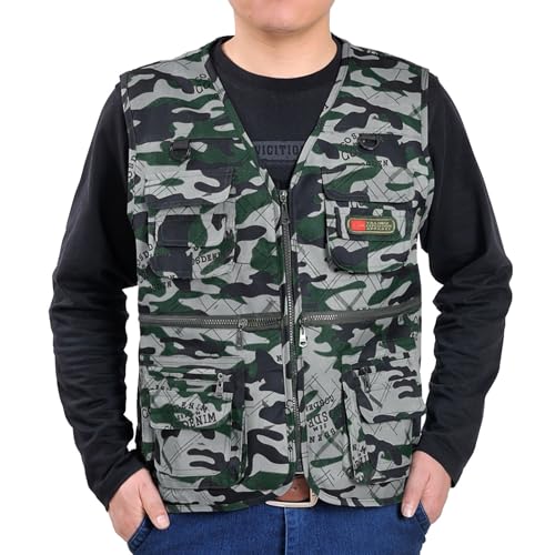 Gilet de pêche et loisirs multipoches homme pour extérieur