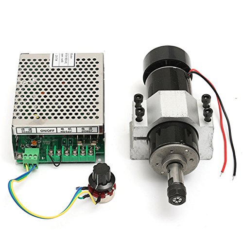 EsportsMJJ Moteur De Broche De 110-220V 500W avec Le Régulateur De Vitesse Et La Bride De 52Mm pour La Machine De CNC