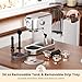 Espresso Machine 20 Bar, Compact Espresso Maker, Stainless Steel Professional Expresso Coffee Machines with Steam Milk Frother & 34oz Removable Water Tank for Home & Office, Latte, Cappuccino, Silver