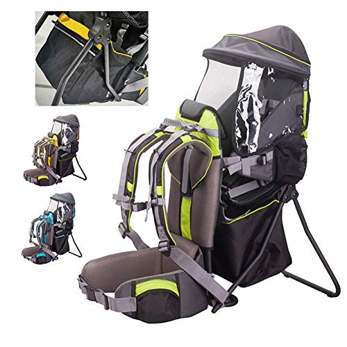 Mochila Portabebé Ergonómica Niños Para Senderismo Con Protector Lluvia Y Sol Transpirable