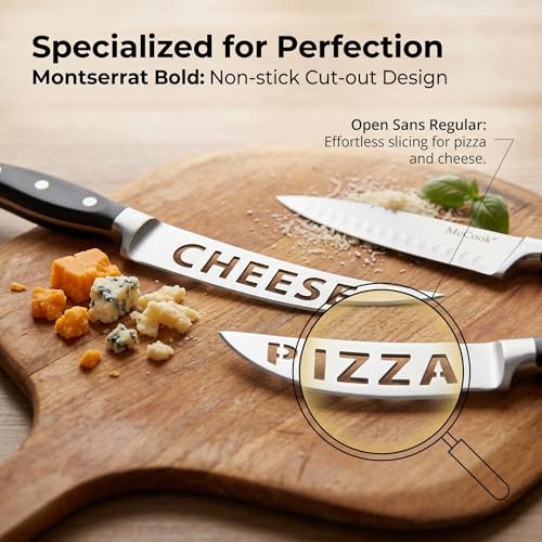 Image of McCook Knife Sets,German Stainless Steel Kitchen Knife Block Set with Built-in Sharpener, 20-Piece Razor-Sharp Kitchen Knives, Forged Triple Rivet,Full Tang,Ergonomic Handle,Elegant Box for Gift