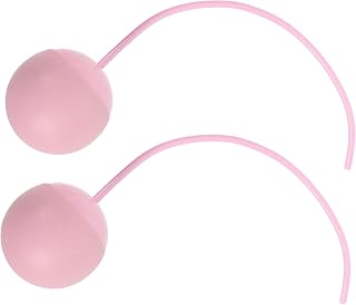 Cordless Ball Skipping Rope Replacement Balls ABS 2pcs Pink Tpr