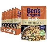 Ben's Original Express Risotto Fertiggerichte Hühnchen & Pilze, 6 Packungen (6 x 250g)