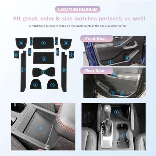 LUWU Accesorios 2025-2026 Nissan Frontier Portavasos Tapetes miniatura 5