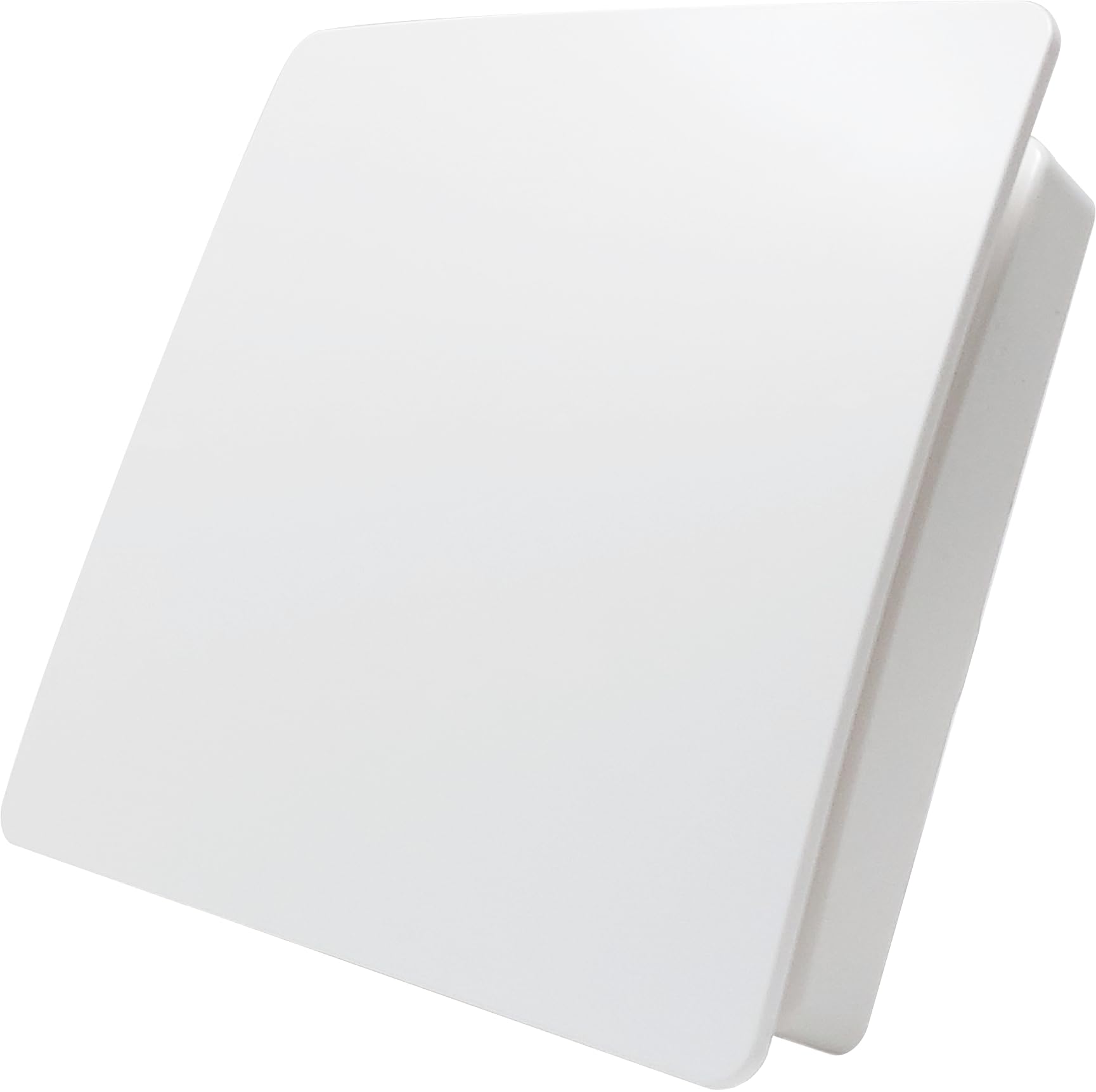 CubeTECH CTEF100t Ventilatore estrattore silenzioso per bagno da 100mm (4") con timer e ritardo di spegnimento. Bianco liscio.