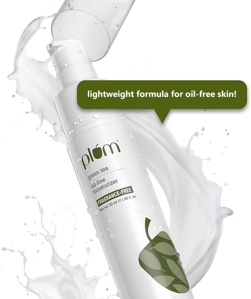 Plum Green Tea Oil Free Moisturizer for Daily Use | 100% Fragrance Free | Enriched with Squalane, Niacinamide & Hyaluronic Acid - Image 3