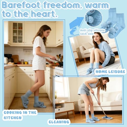 Image of 3D Knit Animal Socks,Cute Hug Hug Socks with Funny Animal Design,Non-Slip Animal Feet Socks for Women Gifts