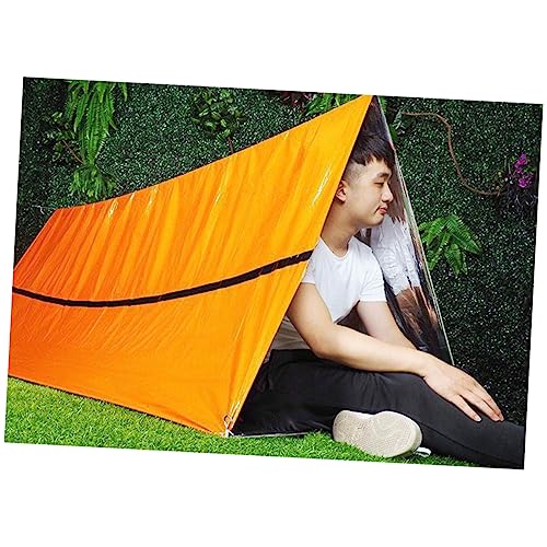 Carpa de supervivencia ligera para exteriores naranja miniatura 5