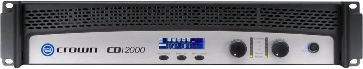 Crown CDi Series 2000 Power Amplifier with 2-ohm Dual channel, 1000 Watts