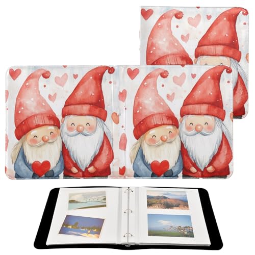 Álbum de Fotos Autoadhesivo DIY Scrapbook Álbum Valentín Gnomos Amor Carpeta de 3 Anillos 40 Páginas 8x10 para Memoria miniatura 2