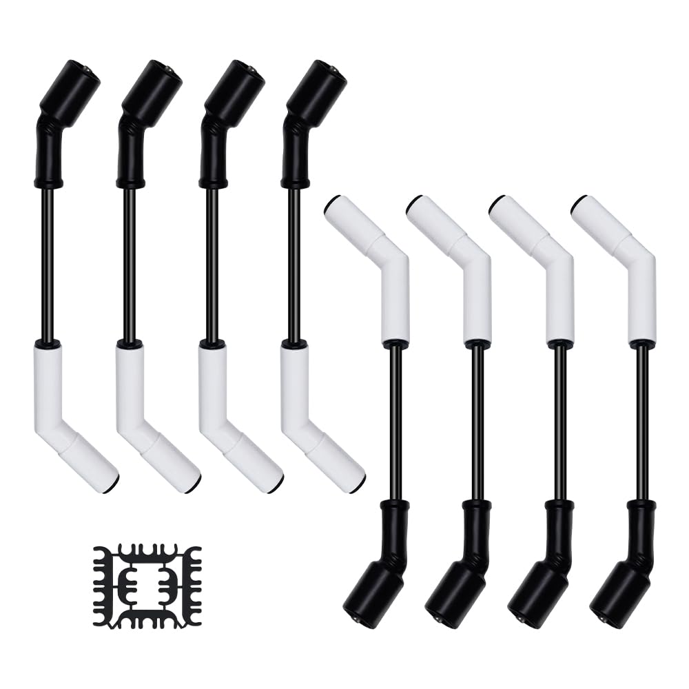 FANXIN Ls Spark Plug Wires Set 9070C with Extreme 9000 Ceramic Boot, 8pcs Ignition Wire Cable Kit Compatible with GM LS3 LS4 LS7 Engines