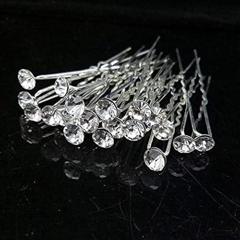 Diamond Rhinestone Hair Clips for Weddings Cover