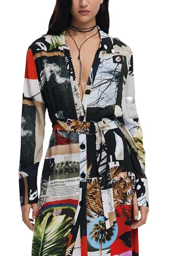 Robe décontractée femme Desigual 25swvw45 chic et fluide