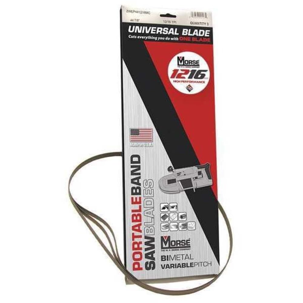 Amazon.com: Morse 1216 Bimetal Portable Bandsaw Blade, 44-7/8 x 1