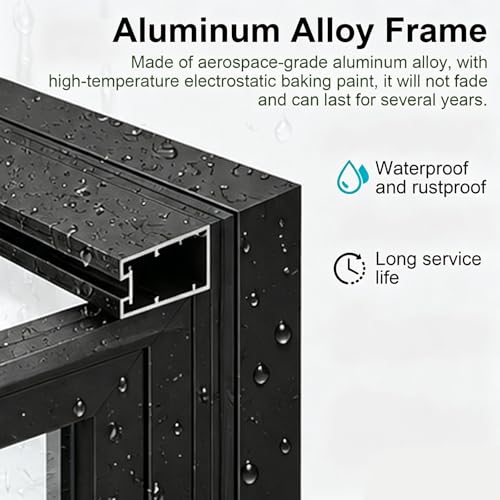 Ventana giratoria de 360° de aluminio y cristal para sótano o baño 5
