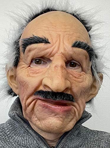 Miniatura 4 de Louigi, La Super Suave Edad Media Hombre Látex Máscara Cara Con Movimiento De La Boca