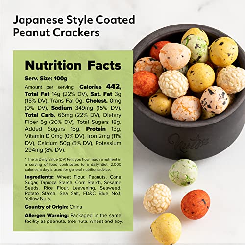 Nuts U.s. - Japanese Coated Peanut Crackers, Japan Mix, No Trans Fat, Non-Gmo, Natural Snacks!!! (Japan Mix, 2 Lbs) #TOP3