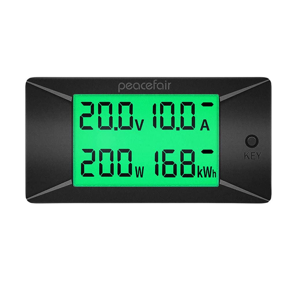 DollaTek Affichage CC voltmètre numérique Voiture ampèremètre bidirectionnel Puissance Kwh Watt mètre 300V 300A Shunt Bulit-in