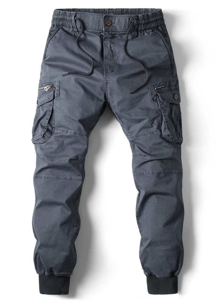 Tomwell Jogging Hommes Pantalon Cargo Homme Survêtement Slim Fit Pantalon de Sport Jogger Camouflage Mode Pantalon de Travail Loisirs Casual Workout avec Poches Zippée