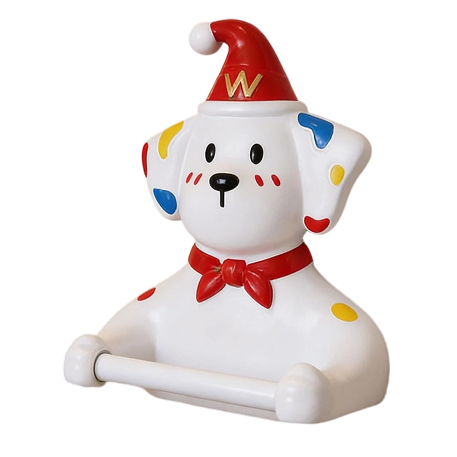 Cartoon Puppy Stick on Wall Mount Tissue Towel Rack Adhesive Mount Space Efficient Design for Bathrooms Wall Tissue Towel Owner