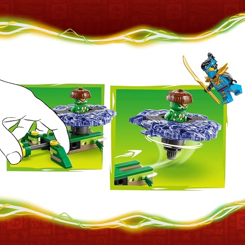 Image of LEGO NINJAGO NYA vs. Mutation Monster Spinner - Battle Toy - Playset with 2 Minifigures - 71849