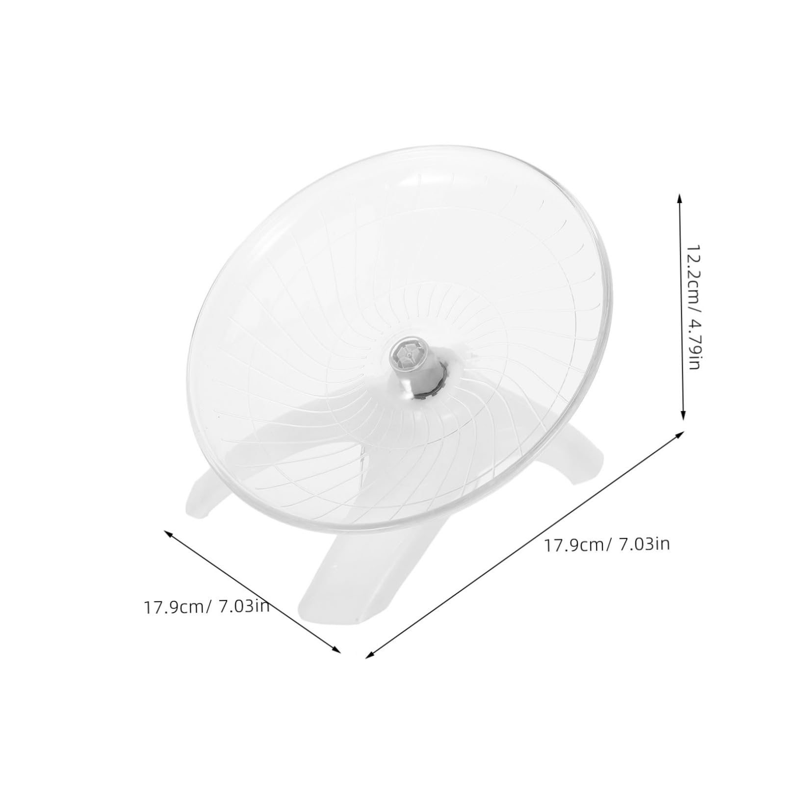 DECOMELODY Hamster Running Wheel Quiet Saucer Spinner Exercise Toys for Dwarf Hamster Gerbil Rat Chinchilla Cage Accessory Play Toy