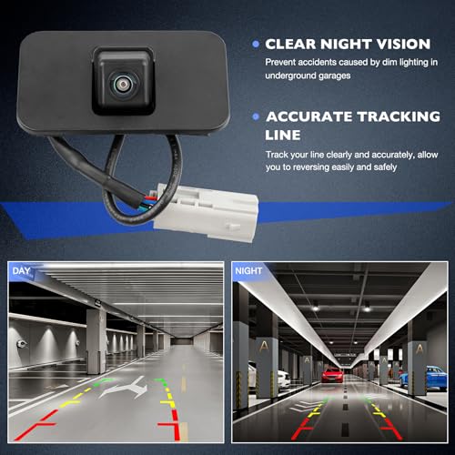 Image of 23378804 Rear View Backup Camera Fit for 2015-2020 Cadillac Escalade Chevy Tahoe Suburban GMC Yukon Denali, Replace 23404613 23432248 GM1960116 GM1960116C