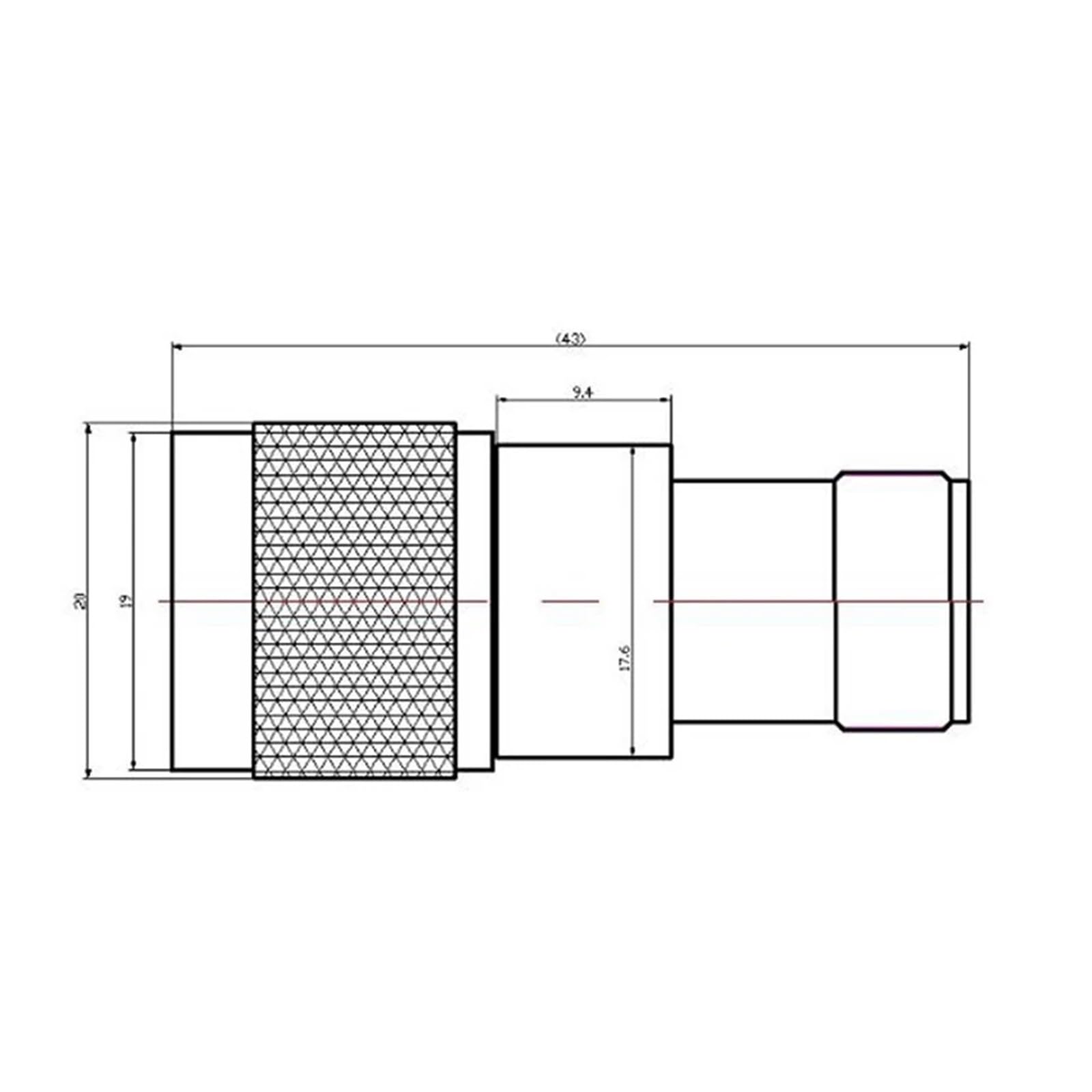 Attenuatore Fisso Tipo N-JK N Maschio-Femmina da 6 GHz 13 GHz 5 W 50 Ohm 1 Db 3 Db 10 Db 20 Db 30 Db 40 Db 50 Db Connettore coassiale RF(50db 6Ghz)