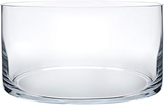 Royal Imports Flower Glass Vase Decorative Centerpiece for Home or Weddi...