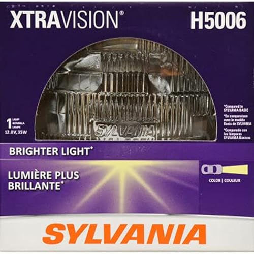 SYLVANIA - H5006 XtraVision Sealed Beam Headlight - Halogen Headlight Replacement - Delivers More Down Road Visibility (Contains 1 Bulb)